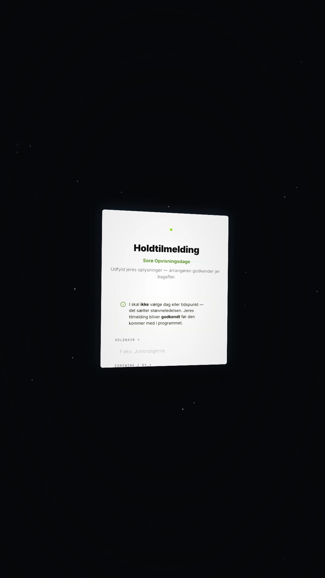 13 ls tilmelding